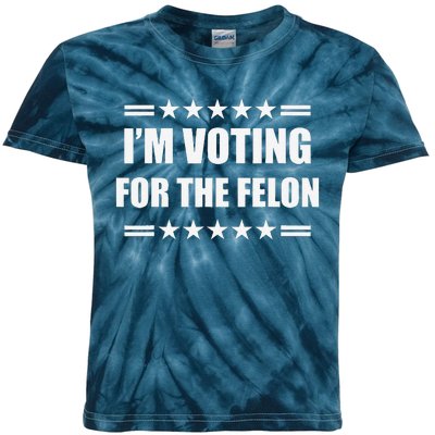 IM Voting For A Felon Kids Tie-Dye T-Shirt