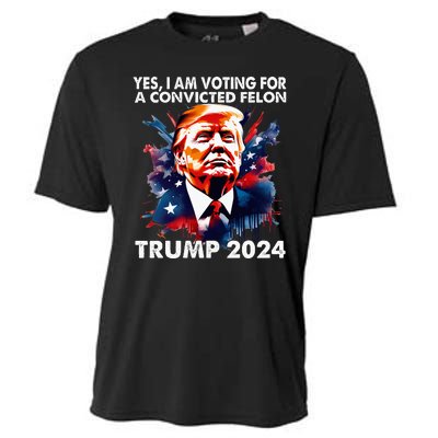 IM Voting Felon 2024 Voting For Felon Women Convicted Felon Cooling Performance Crew T-Shirt