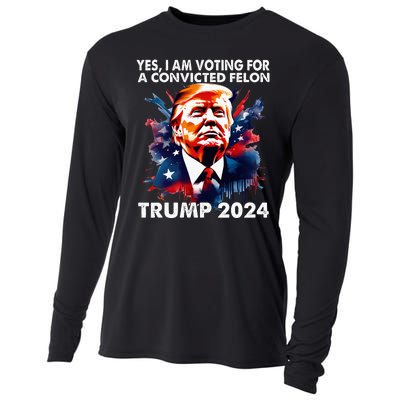 IM Voting Felon 2024 Voting For Felon Women Convicted Felon Cooling Performance Long Sleeve Crew