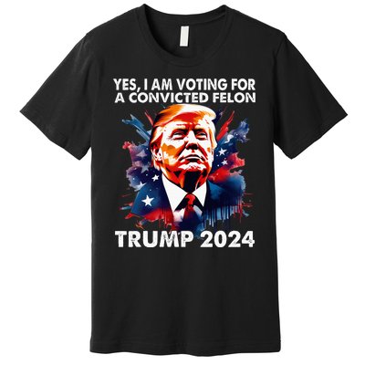 IM Voting Felon 2024 Voting For Felon Women Convicted Felon Premium T-Shirt