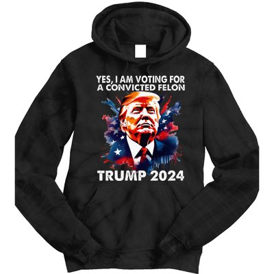 IM Voting Felon 2024 Voting For Felon Women Convicted Felon Tie Dye Hoodie