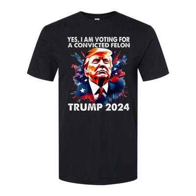 IM Voting Felon 2024 Voting For Felon Women Convicted Felon Softstyle CVC T-Shirt