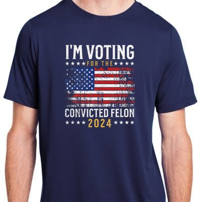 IM Voting Felon 2024 Voting For Felon S IM Voting Felon Adult ChromaSoft Performance T-Shirt