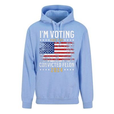 IM Voting Felon 2024 Voting For Felon S IM Voting Felon Unisex Surf Hoodie