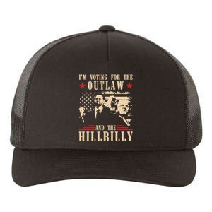 Im Voting For The Outlaw And The Hillbilly Trump Vance 2024 Usa Election Yupoong Adult 5-Panel Trucker Hat