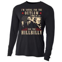 Im Voting For The Outlaw And The Hillbilly Trump Vance 2024 Usa Election Cooling Performance Long Sleeve Crew