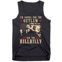 Im Voting For The Outlaw And The Hillbilly Trump Vance 2024 Usa Election Tank Top