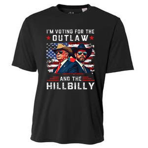 IM Voting For The Outlaw And The Hillbilly Trump Vance 2024 Cooling Performance Crew T-Shirt