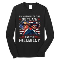 IM Voting For The Outlaw And The Hillbilly Trump Vance 2024 Long Sleeve Shirt