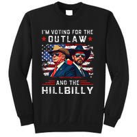 IM Voting For The Outlaw And The Hillbilly Trump Vance 2024 Sweatshirt