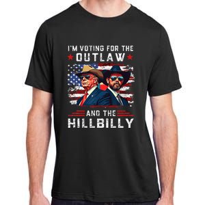 IM Voting For The Outlaw And The Hillbilly Trump Vance 2024 Adult ChromaSoft Performance T-Shirt