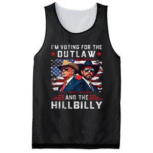 IM Voting For The Outlaw And The Hillbilly Trump Vance 2024 Mesh Reversible Basketball Jersey Tank