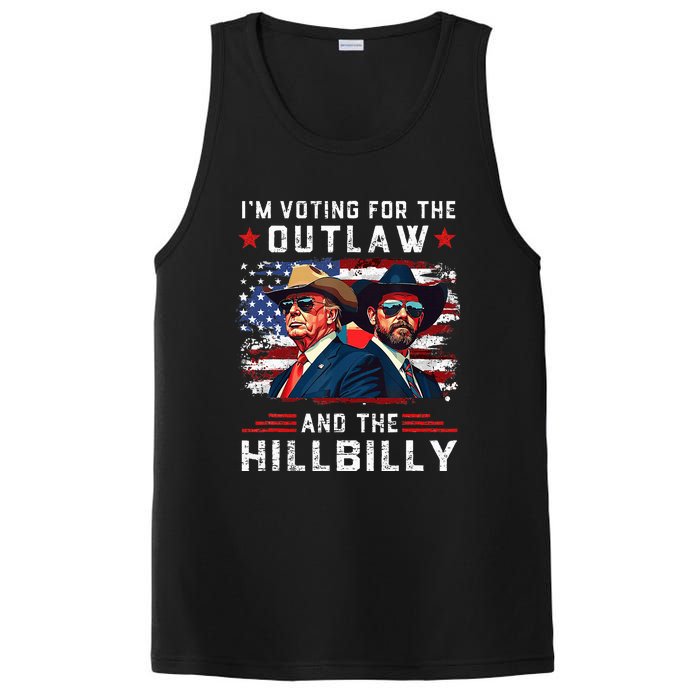 IM Voting For The Outlaw And The Hillbilly Trump Vance 2024 PosiCharge Competitor Tank