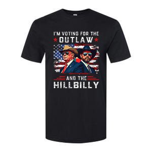 IM Voting For The Outlaw And The Hillbilly Trump Vance 2024 Softstyle CVC T-Shirt