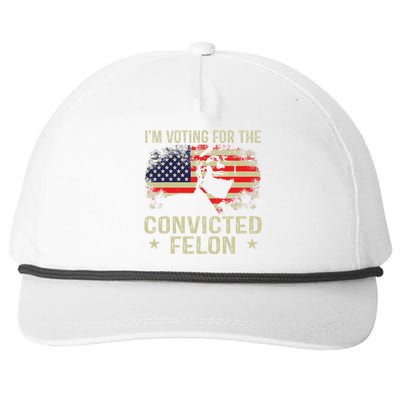 IM Voting For The Convicted Felon Snapback Five-Panel Rope Hat