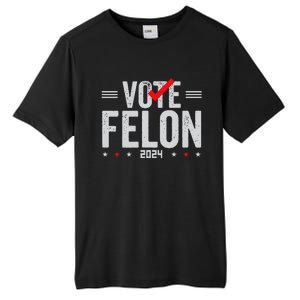 Im Voting For A Felon In 2024& Wo Vote Felon 2024 Tall Fusion ChromaSoft Performance T-Shirt