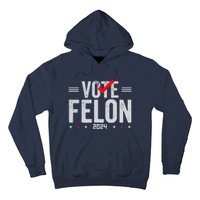 Im Voting For A Felon In 2024& Wo Vote Felon 2024 Hoodie