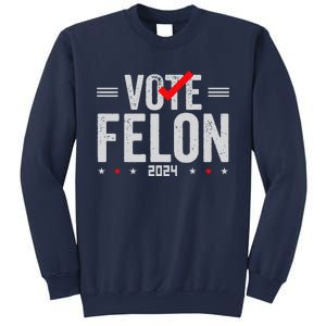 Im Voting For A Felon In 2024& Wo Vote Felon 2024 Sweatshirt