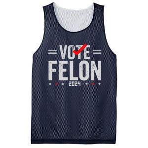 Im Voting For A Felon In 2024& Wo Vote Felon 2024 Mesh Reversible Basketball Jersey Tank