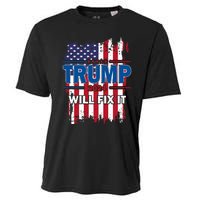 I Voted For The Felon; Funny Republican Trump 2024 I Voted Cooling Performance Crew T-Shirt