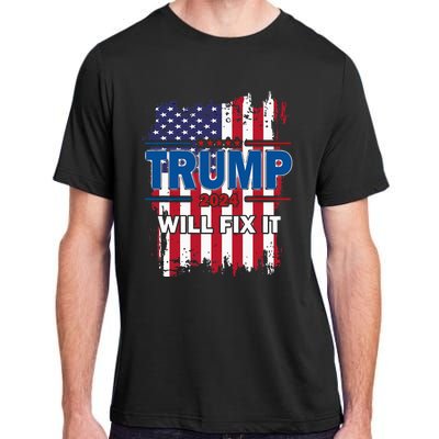 I Voted For The Felon; Funny Republican Trump 2024 I Voted Adult ChromaSoft Performance T-Shirt