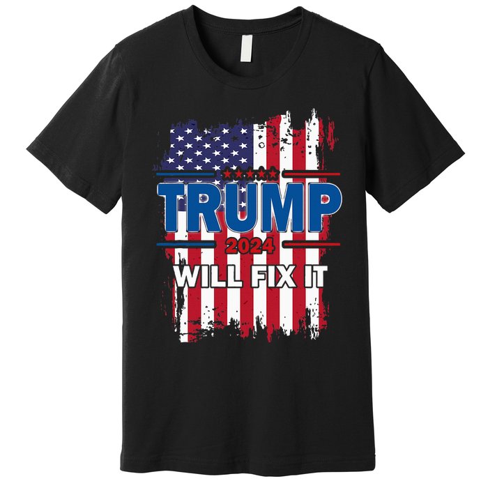 I Voted For The Felon; Funny Republican Trump 2024 I Voted Premium T-Shirt