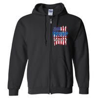 I Voted For The Felon; Funny Republican Trump 2024 I Voted Full Zip Hoodie