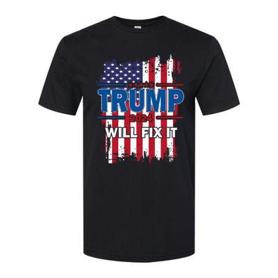 I Voted For The Felon; Funny Republican Trump 2024 I Voted Softstyle CVC T-Shirt