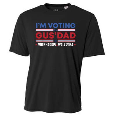 Im Voting For Gus Dad Vote Harris Walz 2024 Pres And Vice Cooling Performance Crew T-Shirt