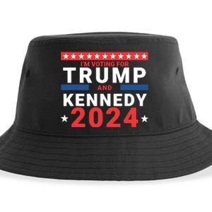 Im Voting For Trump And Kennedy 2024 Sustainable Bucket Hat