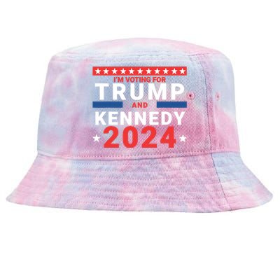 Im Voting For Trump And Kennedy 2024 Tie-Dyed Bucket Hat