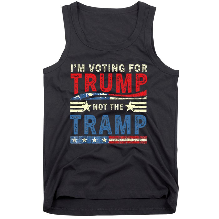 IM Voting For Trump Not The Tramp Trump Vance 2024 Tank Top