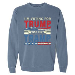 IM Voting For Trump Not The Tramp Trump Vance 2024 Garment-Dyed Sweatshirt