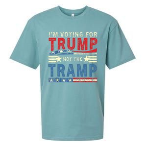 IM Voting For Trump Not The Tramp Trump Vance 2024 Sueded Cloud Jersey T-Shirt