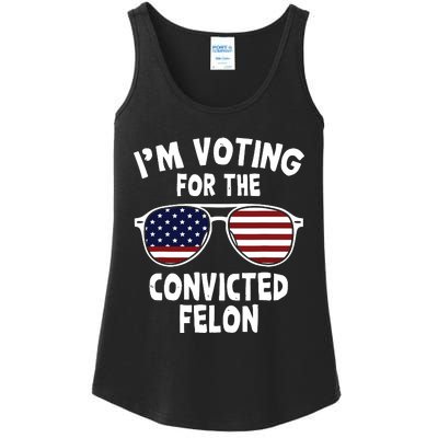 Im Voting For The Convicted Felon Ladies Essential Tank