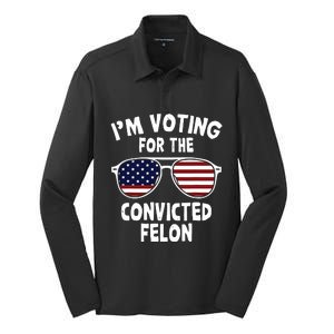 Im Voting For The Convicted Felon Silk Touch Performance Long Sleeve Polo