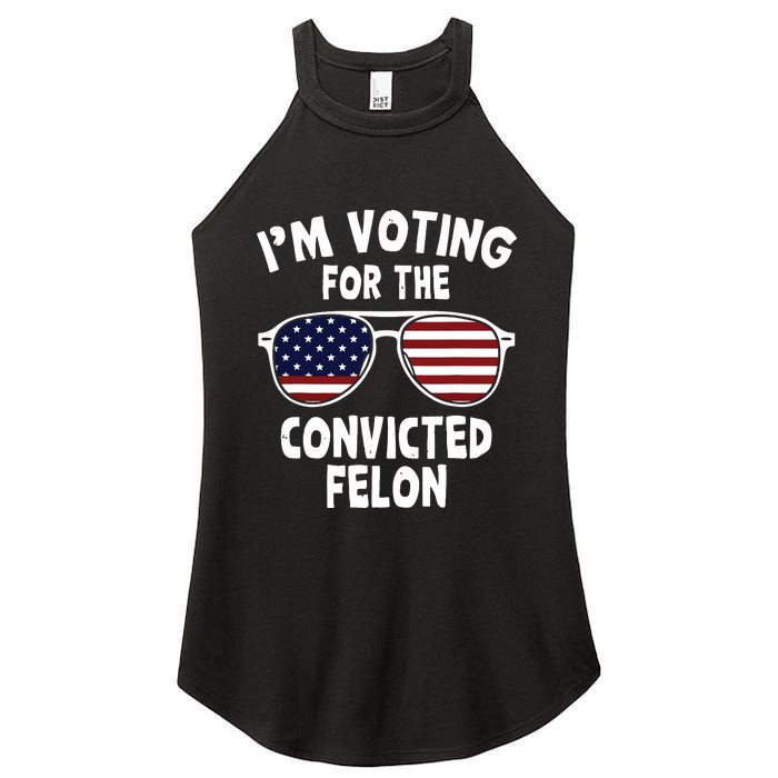 Im Voting For The Convicted Felon Women's Perfect Tri Rocker Tank