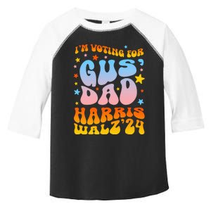 IM Voting For Gus Dad Vote Harris Walz 2024 Toddler Fine Jersey T-Shirt