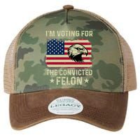 Im Voting For The Convicted Felon Usa Eagle Legacy Tie Dye Trucker Hat