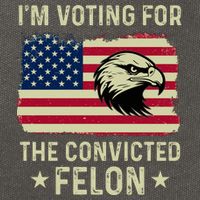Im Voting For The Convicted Felon Usa Eagle Cotton Canvas Backpack