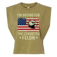 Im Voting For The Convicted Felon Usa Eagle Garment-Dyed Women's Muscle Tee