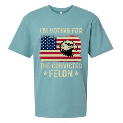 Im Voting For The Convicted Felon Usa Eagle Sueded Cloud Jersey T-Shirt