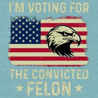 Im Voting For The Convicted Felon Usa Eagle Sueded Cloud Jersey T-Shirt