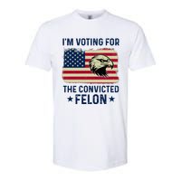 Im Voting For The Convicted Felon Usa Eagle Softstyle CVC T-Shirt