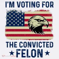 Im Voting For The Convicted Felon Usa Eagle Sustainable Bucket Hat