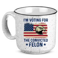 Im Voting For The Convicted Felon Usa Eagle 15oz Campfire Ceramic Mug