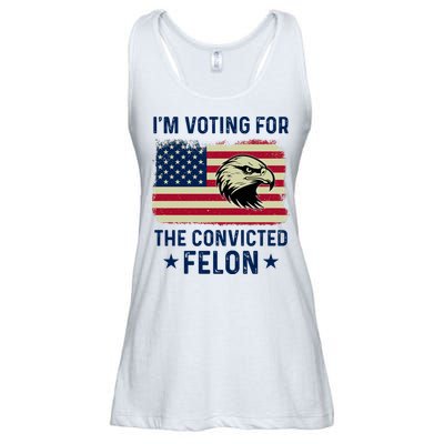 Im Voting For The Convicted Felon Usa Eagle Ladies Essential Flowy Tank