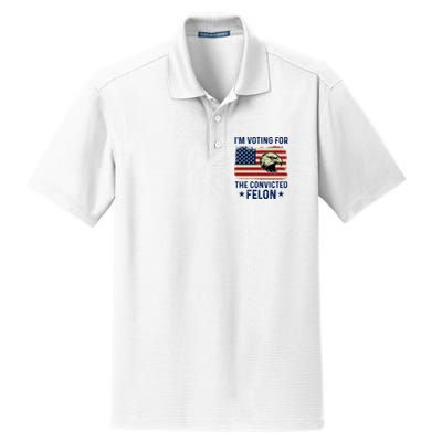 Im Voting For The Convicted Felon Usa Eagle Dry Zone Grid Polo