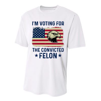 Im Voting For The Convicted Felon Usa Eagle Performance Sprint T-Shirt