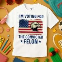 Im Voting For The Convicted Felon Usa Eagle Kids T-Shirt